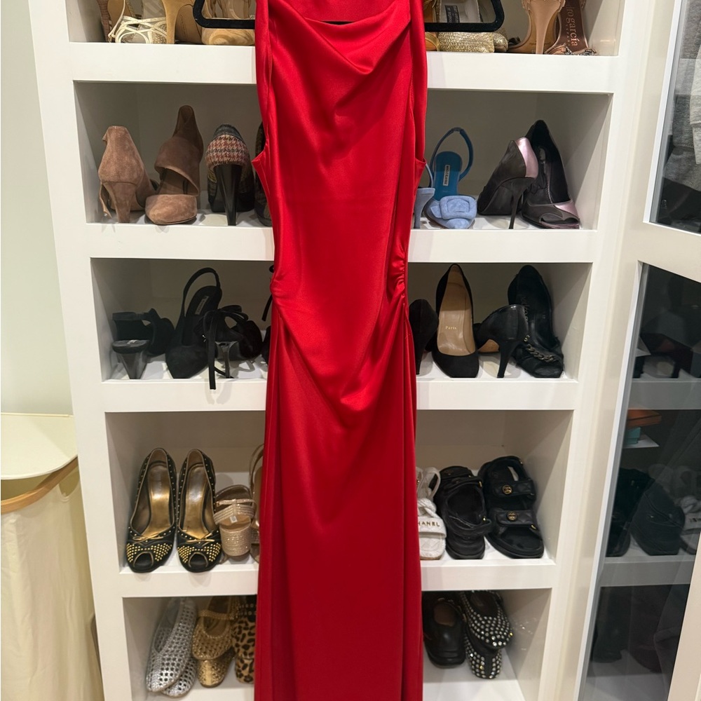 Zara Vibrant Red Maxi Dress